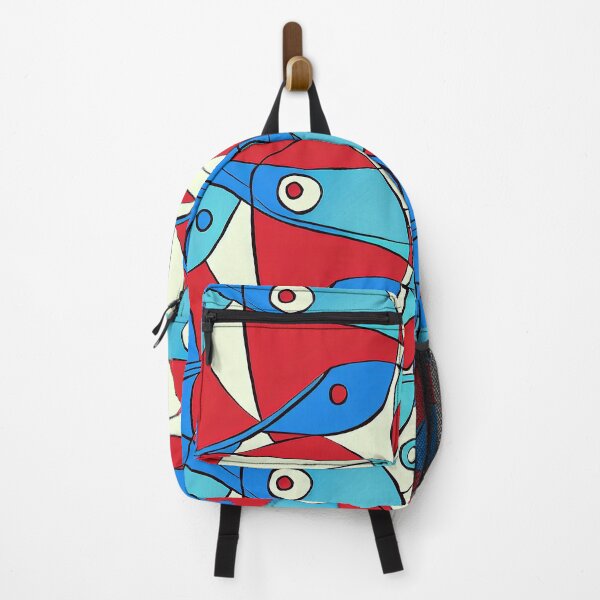 Item preview, Whales - red and blue overlapping shapes - Whale designed and sold by FloralZoo.