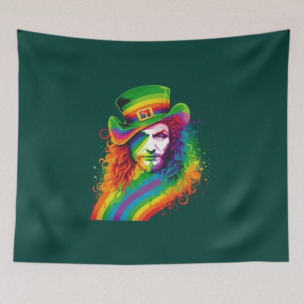 Item preview, Rainbow Drag Queen Leprechaun - St Patrick's Day designed and sold by thedarkbrook.