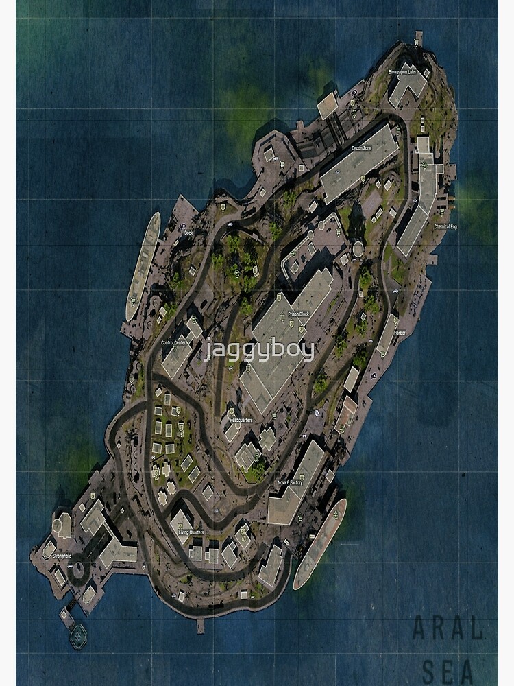 Rebirth island Map - Caldera Map - Verdansk Map Premium Matte Vertical ...