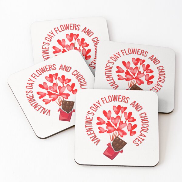 Item preview, Valentine's Day Flowers And Chocolates  designed and sold by ZubiyaArt.