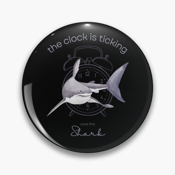Item preview, Protect The Shark Save the Shark The Clock is Ticking Coasters designed and sold by MagicWolfStar.