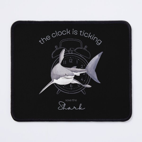 Item preview, Protect The Shark Save the Shark The Clock is Ticking Coasters designed and sold by MagicWolfStar.