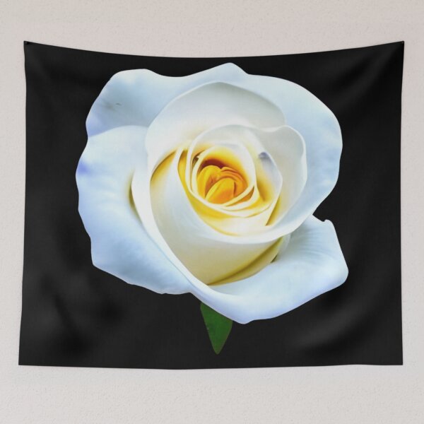 Item preview, Beautiful white rose flower artwork designed and sold by gramizzia.