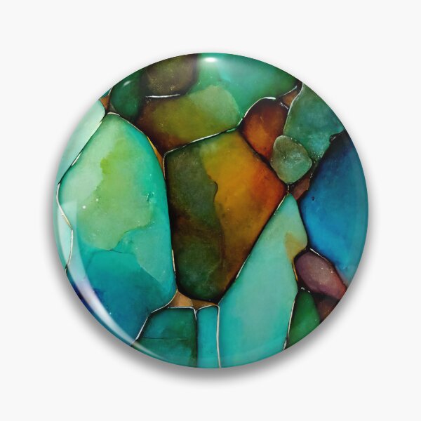 Item preview, Sea Glass Abstract Wine Bottle Green, Cornflower, Amethyst  - Ink on Watercolor Paper designed and sold by newnomads-art.