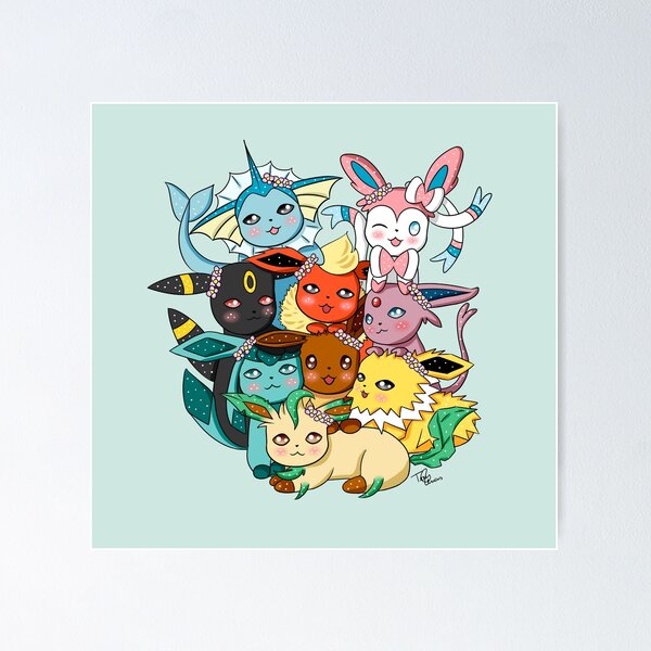 Pokemon Eevee Evolution Poster