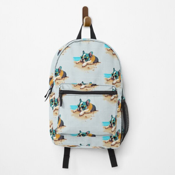 Item preview, "French bulldog sunbathing on the beach" designed and sold by Mykhailov.