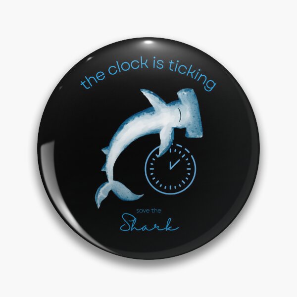 Item preview, Protect The Shark Save the Shark The Clock is Ticking Bath Mat designed and sold by MagicWolfStar.