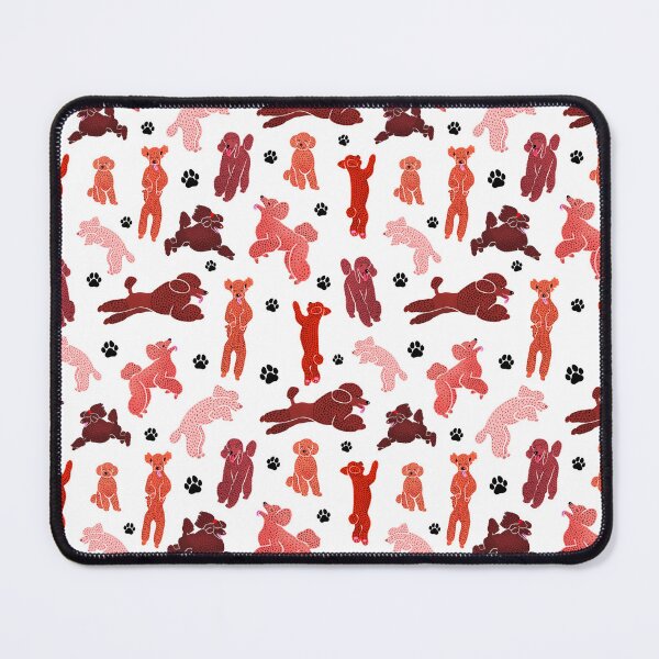 Item preview, Red Jumping Poodles designed and sold by Katya-Vasiliev.