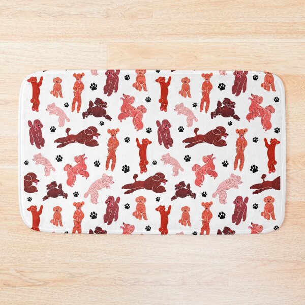 Item preview, Red Jumping Poodles designed and sold by Katya-Vasiliev.