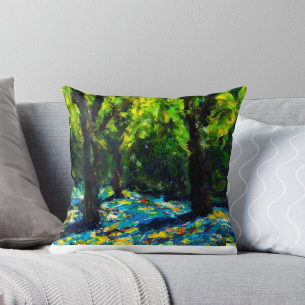 Item preview, Oil painting of a forest designed and sold by ArtisticGenie.