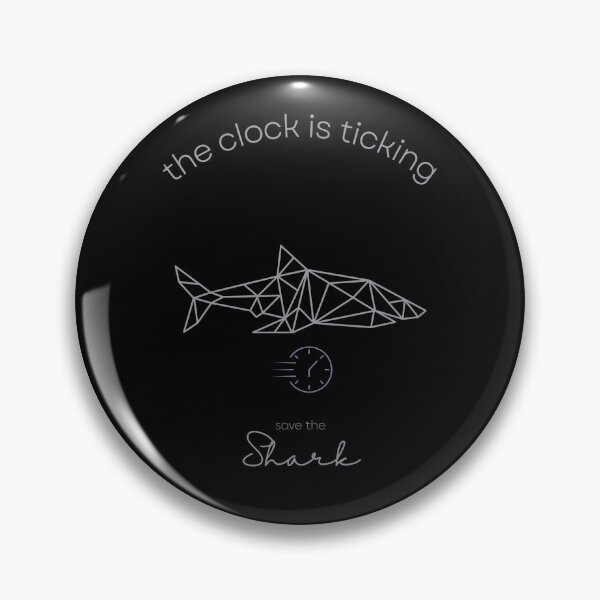 Item preview, Protect The Shark Save the Shark The Clock is Ticking Sticker designed and sold by MagicWolfStar.