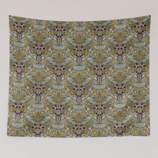 Item preview, Figs And Pears - Dusky Blue designed and sold by FloraDayDesign.