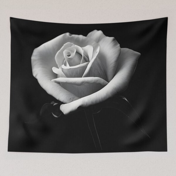 Item preview, Beautiful white rose flower artwork designed and sold by gramizzia.