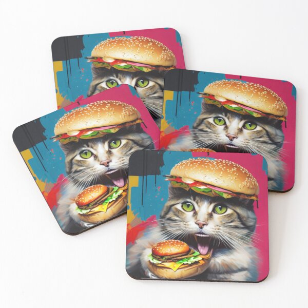 Item preview, A Cat's Conceptual Love for Burgers - A Big Burger designed and sold by WBP Mart.