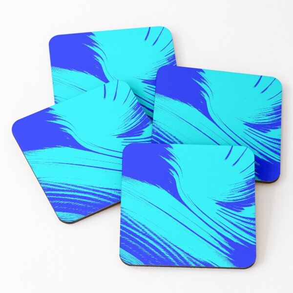 Item preview, Wispy Aqua and Blue Abstract designed and sold by asurtiumgreen.