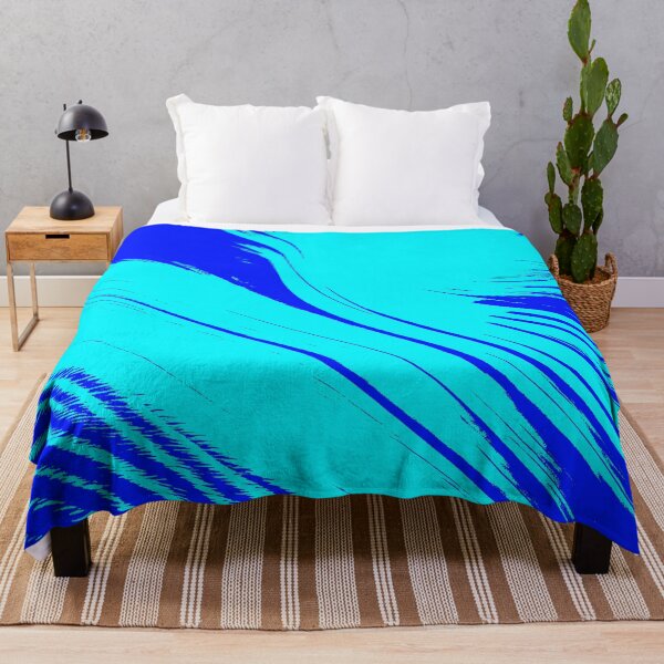 Item preview, Wispy Aqua and Blue Abstract designed and sold by asurtiumgreen.