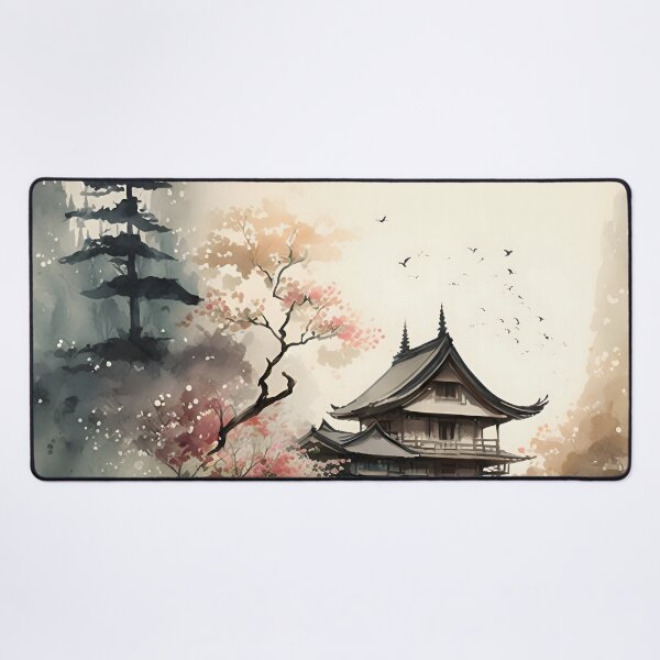 Item preview, Enchanted Japanese Garden: A Watercolor Wonderland designed and sold by Digital-Dreamer.