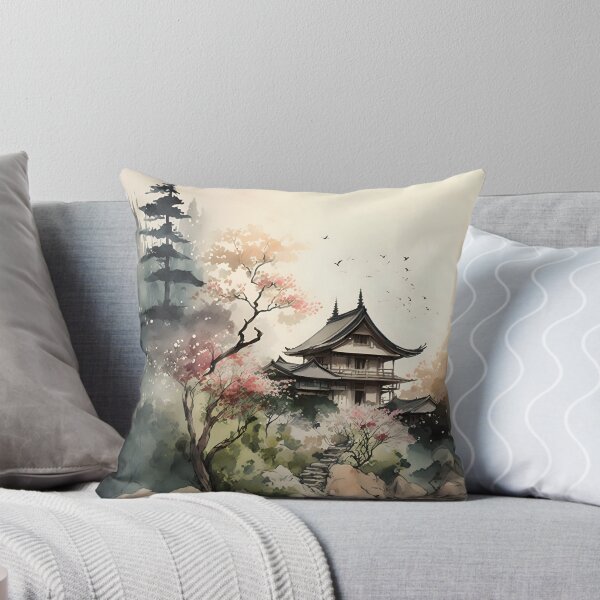 Item preview, Enchanted Japanese Garden: A Watercolor Wonderland designed and sold by Digital-Dreamer.