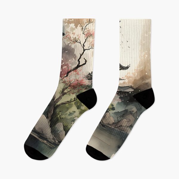 Item preview, Enchanted Japanese Garden: A Watercolor Wonderland designed and sold by Digital-Dreamer.