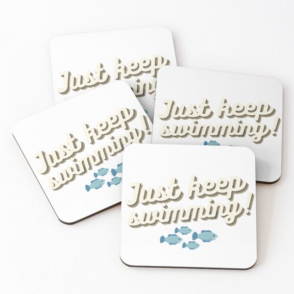 Item preview, Just keep swimming (cute) designed and sold by Leharts.