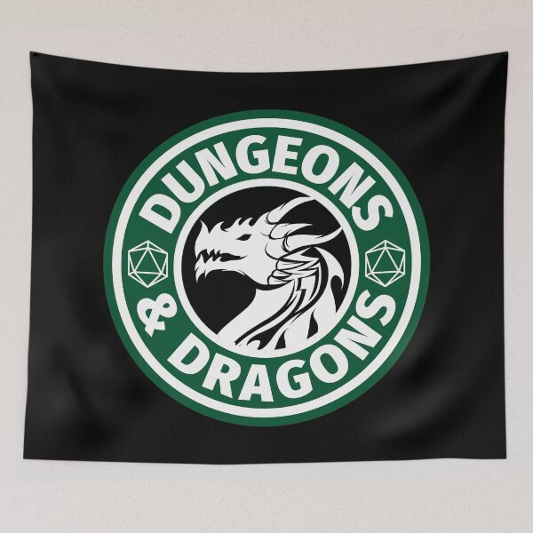Item preview, Dungeons and Dragons Logo designed and sold by DrunkPolarBear.