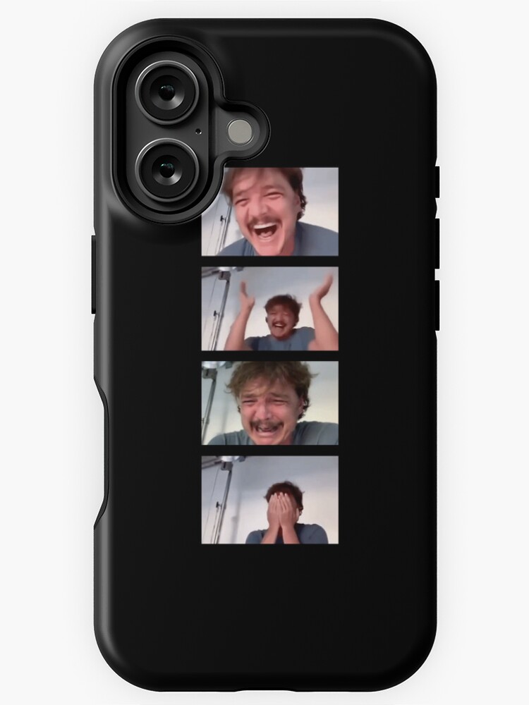 Aperçu 1 sur 4. Coque iPhone avec l'œuvre Pedro Pascal Rire Pleurer Meme créée et vendue par ninacollages.