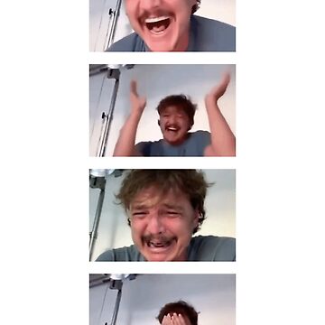 Aperçu de l'œuvre Pedro Pascal Rire Pleurer Meme de ninacollages