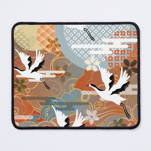Item preview, traditional classical auspicious colorful cloud crane shading designed and sold by UnaWu533.