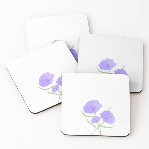 Item preview, Purple Pastel Flowers designed and sold by maddydoodlesoup.
