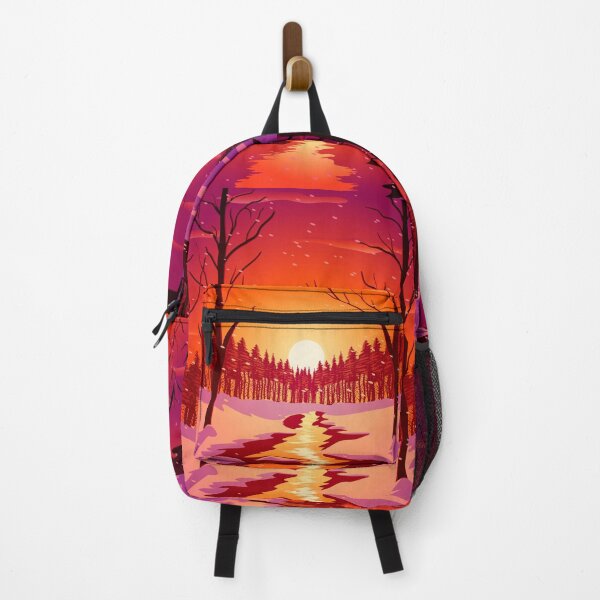 Item preview, Winter river sunset designed and sold by UliBlackbird.