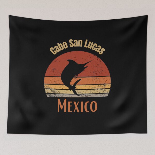 Item preview, Cabo San Lucas Mexico - Vintage Sunset With Marlin Design designed and sold by RektRepublic.