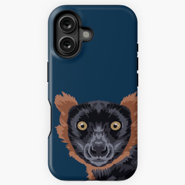 Item preview, Red Ruffed Lemur Portrait designed and sold by GeoCreate.