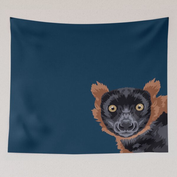 Item preview, Red Ruffed Lemur Portrait designed and sold by GeoCreate.