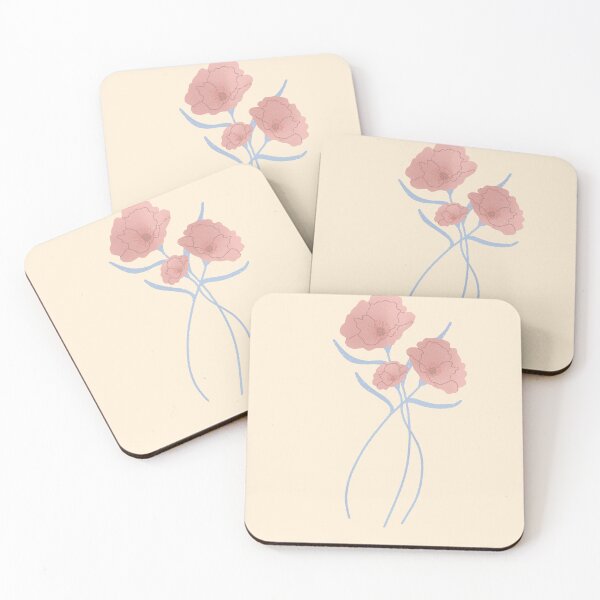 Item preview, Orange Pastel Flowers designed and sold by maddydoodlesoup.
