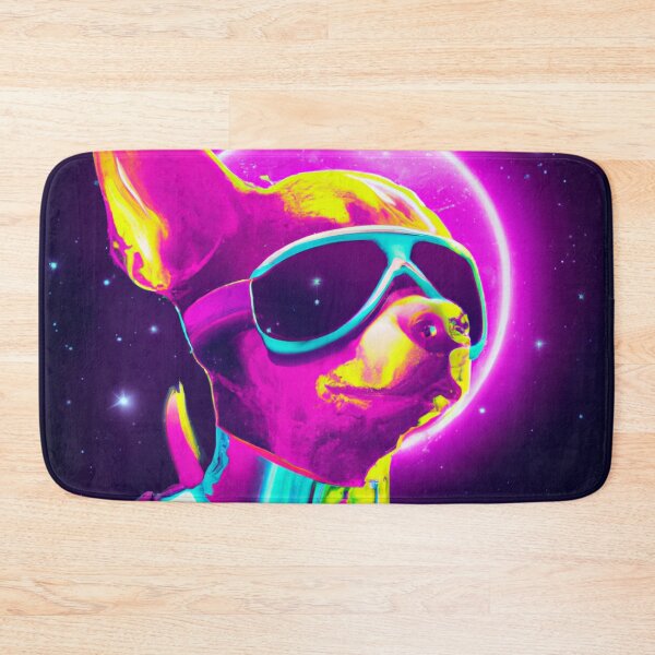 Item preview, Cyber Punk Chihuahua Neon Moon designed and sold by bennetthuskers.