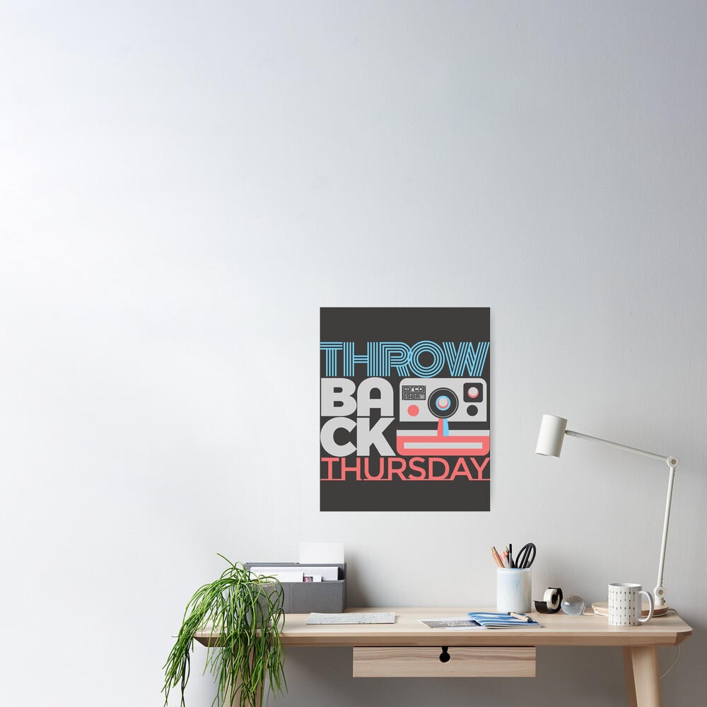 Throwback Thursday #TBT Hashtag Weekday Everyday Art Board Print for Sale  by porcodiseno