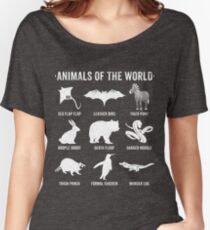 Simple Vintage Humor Funny Rare Animals of the World Women's Relaxed Fit T-Shirt
