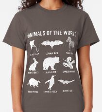 Einfache Vintage Humor Lustige seltene Tiere der Welt Classic T-Shirt