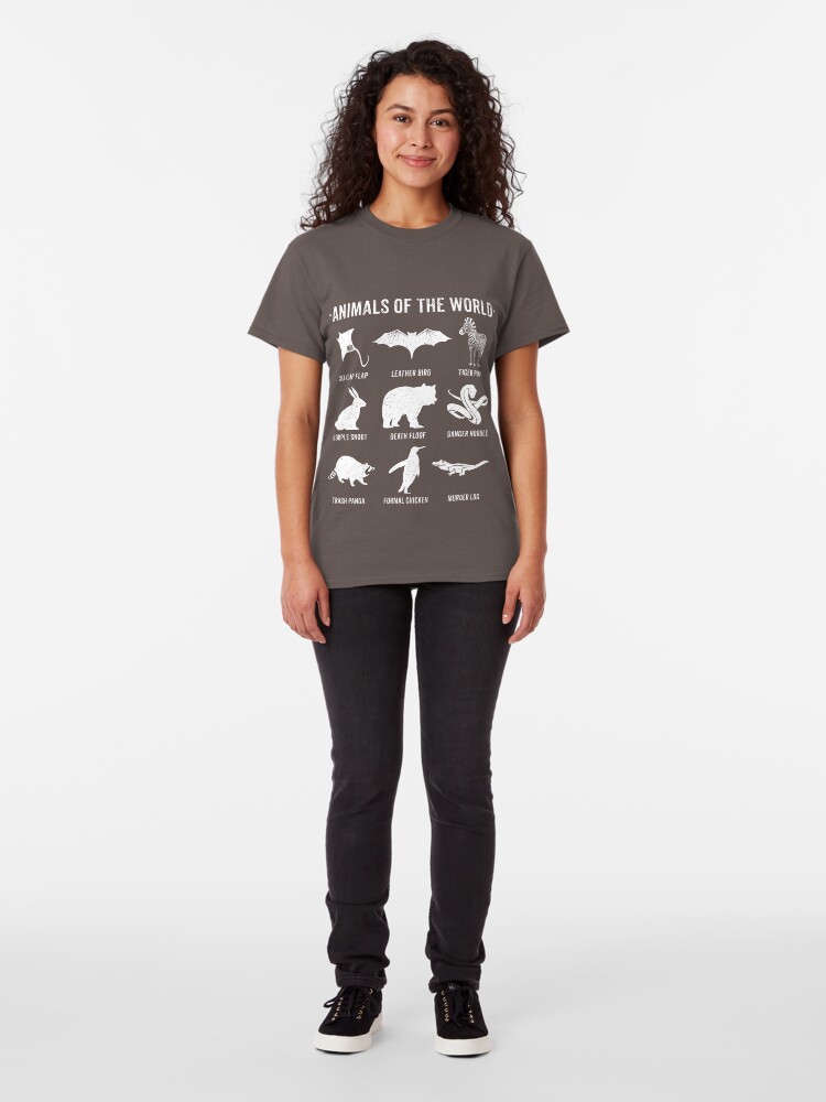Alternative Ansicht von Einfache Vintage Humor Lustige seltene Tiere der Welt Classic T-Shirt