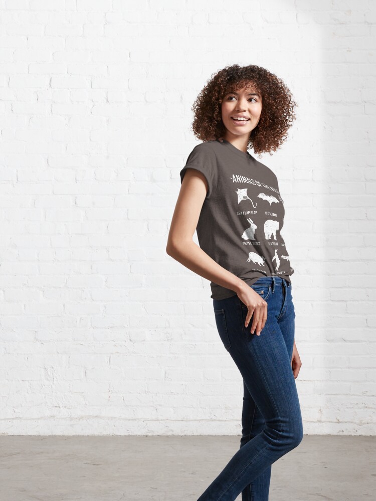 Alternate view of Simple Vintage Humor Funny Rare Animals of the World Classic T-Shirt