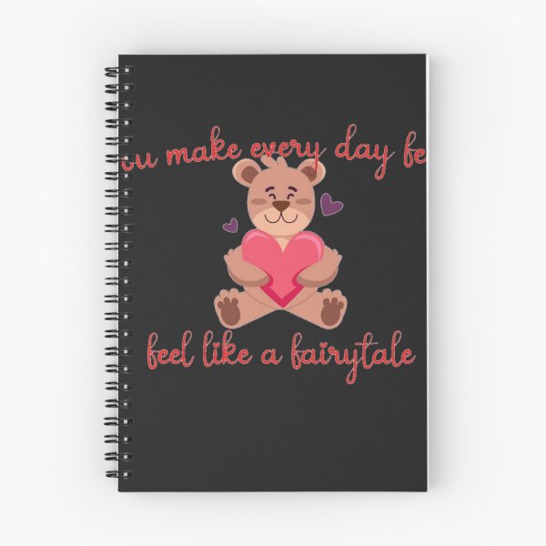 Item preview, You make every day feel like a fairytale - Bear hugging a heart  designed and sold by ilyasxfl.
