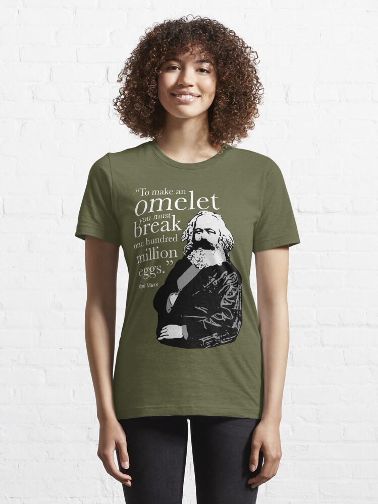 Karl Marx Omelet Essential T-Shirt for Sale by Joe-okes