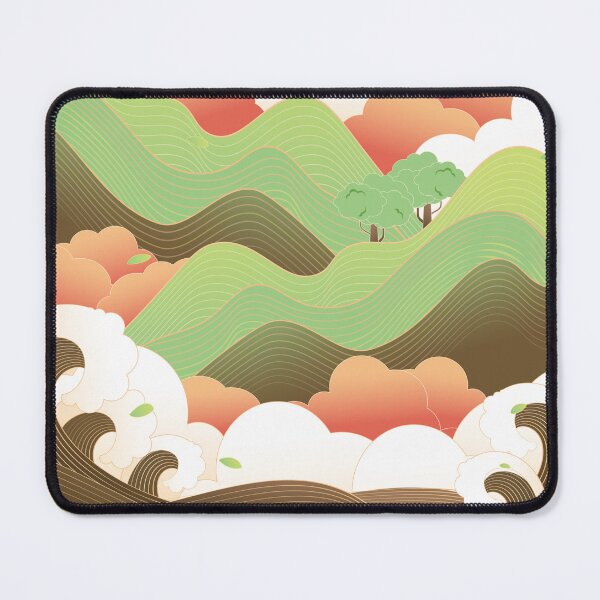 Item preview, Sea Wave, Mountain, Forest, Cloud, Sun,  Outdoor Landscape designed and sold by UnaWu533.
