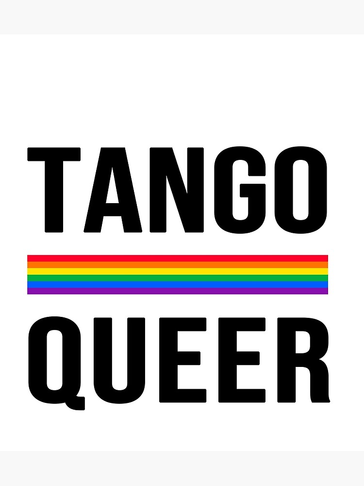 Disover Tango Queer Feminist genderless Argentine milonga Premium Matte Vertical Poster