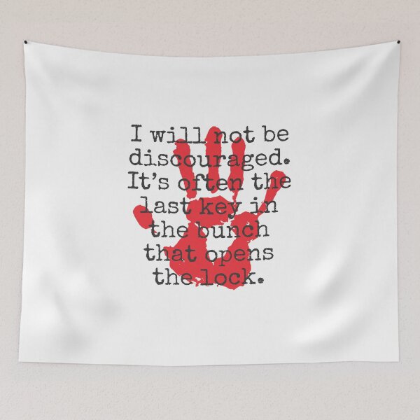 Item preview, I Will Not Be Discouraged - Inspirational Quotes designed and sold by CrankyOldDude.