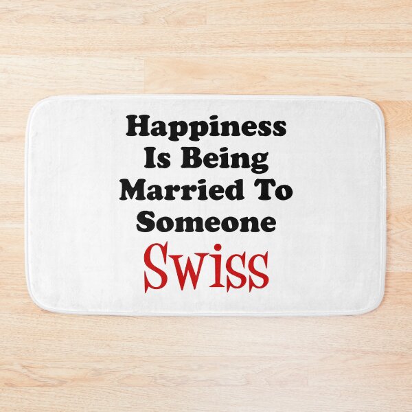 Item preview, Happiness Married To Someone Swiss designed and sold by jaycartoonist.