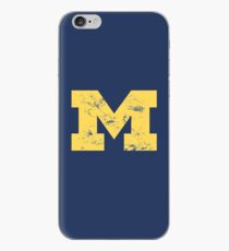 Vintage Michigan Block M Yellow iPhone Case