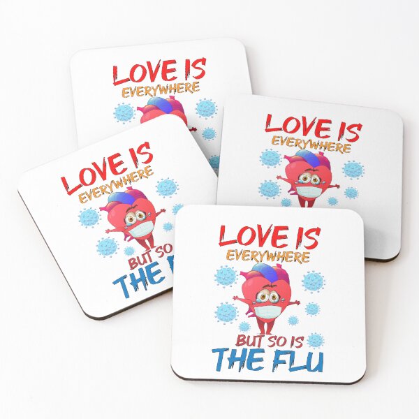 Item preview, Love Is Everywhere But So Is The Flu designed and sold by zemama.