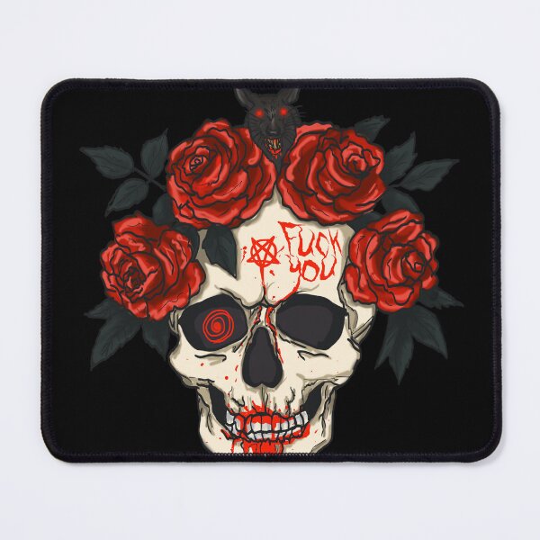 Item preview, Dark desgin boody skull / red roses / horror rat designed and sold by DarkDesign69.