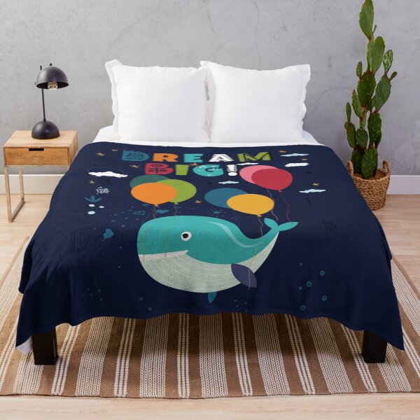 Item preview, Beautiful big whale flying with balloons designed and sold by Ndli.